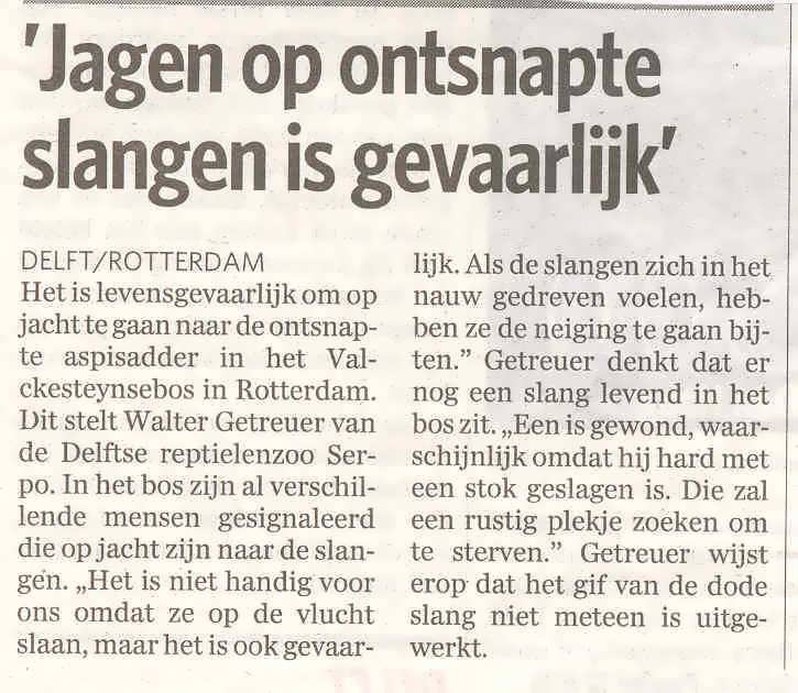 Serpo Algemeen Dagblad 21 oktober 2006